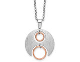 Sterling Silver Semi-Circle Necklace Pendant with Chain